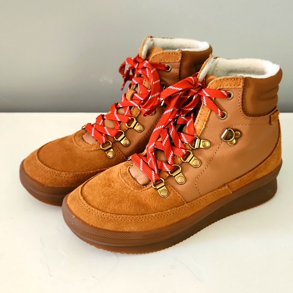 Keds Midland Boots, Tan, Wedge, School, 7M (women's)